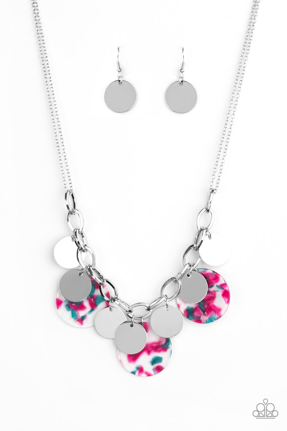 Paparazzi Necklaces Confetti Confection - Pink