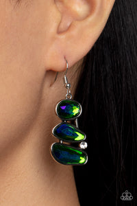 Gem Galaxy - Green Earrings
