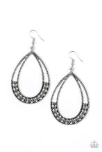 Load image into Gallery viewer, Paparazzi Earrings Glitz Fit - Silver
