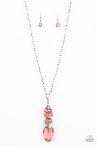 Paparazzi Necklaces Crystal Cascade - Orange