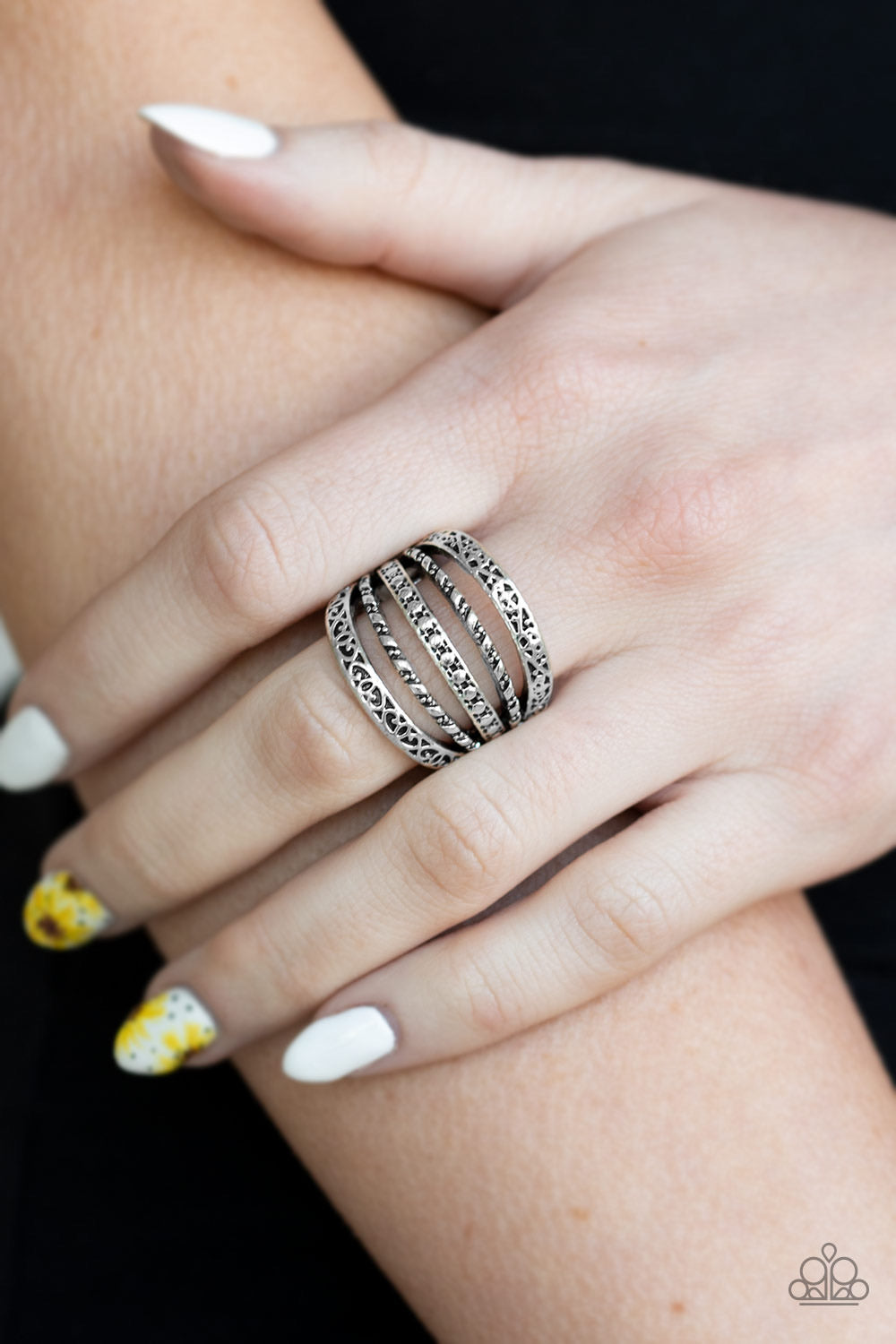 Paparazzi Rings Textile Bliss - Silver