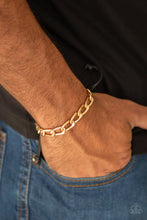 Load image into Gallery viewer, Paparazzi Bracelets Goalpost - Gold Mens
