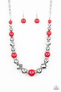 Paparazzi Necklaces Weekend Party Red