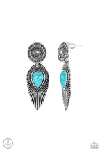 Load image into Gallery viewer, Paparazzi Earrings Fly into the Sun Blue
