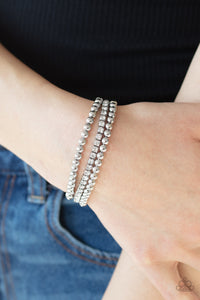 Paparazzi Bracelets Glam Game - White