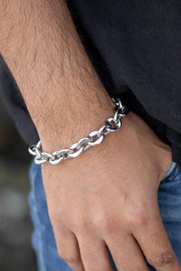 Paparazzi Bracelets Step It Up - Silver  Mens