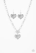 Load image into Gallery viewer, Paparazzi Necklaces Heart-Touching Harmony - Silver
