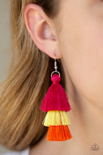 Load image into Gallery viewer, Paparazzi Earrings Hold On To Your Tassel! - Multi
