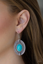 Load image into Gallery viewer, Paparazzi Earrings Mountain Melody - Blue
