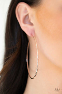 Paparazzi Earrings Sleek Fleek - Rose Gold