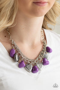 Paparazzi Necklaces Change Of Heart - Purple