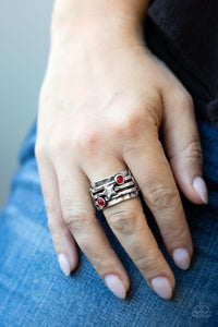 Paparazzi Rings Stars and Stripes Red