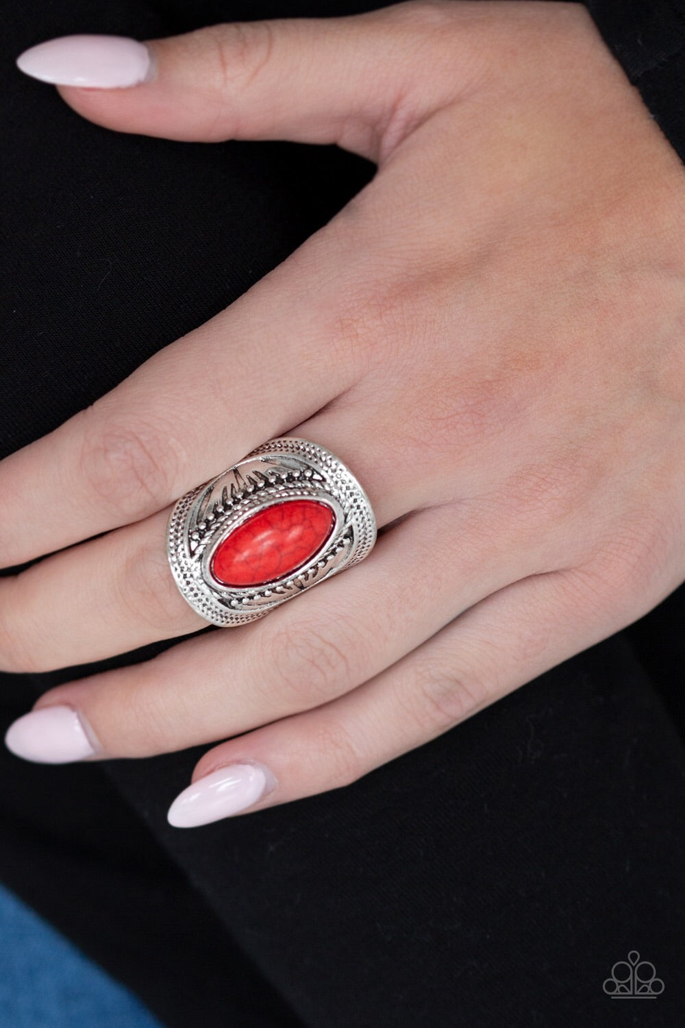 Paparazzi Rings Ground RULER - Red