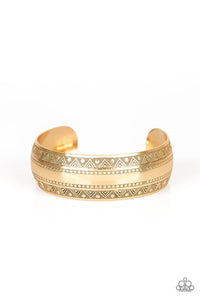 Paparazzi Bracelets  Desert Peaks - Gold