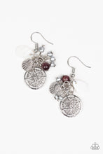 Load image into Gallery viewer, Paparazzi Earrings Ocean Oracle - Purple
