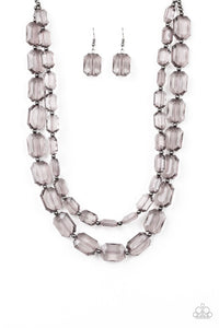 Paparazzi Necklaces Ice Bank - Black