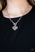 Load image into Gallery viewer, Paparazzi Necklaces Heart-Touching Harmony - Silver
