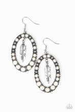 Load image into Gallery viewer, Paparazzi Earrings Put Up A FLIGHT - White
