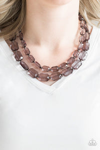 Paparazzi Necklaces Ice Bank - Black