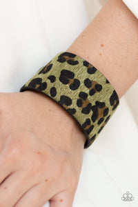 Paparazzi Bracelets Cheetah Cabana - Green