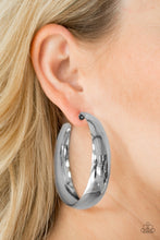 Load image into Gallery viewer, Paparazzi Earrings Gypsy Goals - Silver
