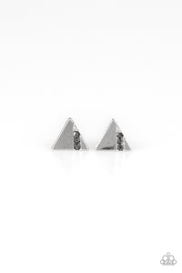 Paparazzi Earrings Pyramid Paradise - Silver